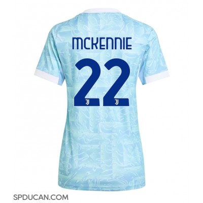 Zenski Nogometni Dres Juventus Weston McKennie #22 Gostujuci 2025-26 Kratak Rukav Zenski Nogometni Dres Juventus Weston McKennie #22 Gostujuci 2025-26 Kratak Rukav